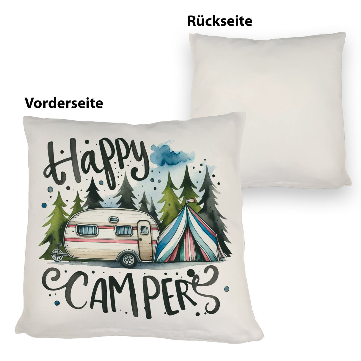 Happy Campers Wohnwagen Kissen