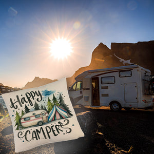 Happy Campers Wohnwagen Kissen