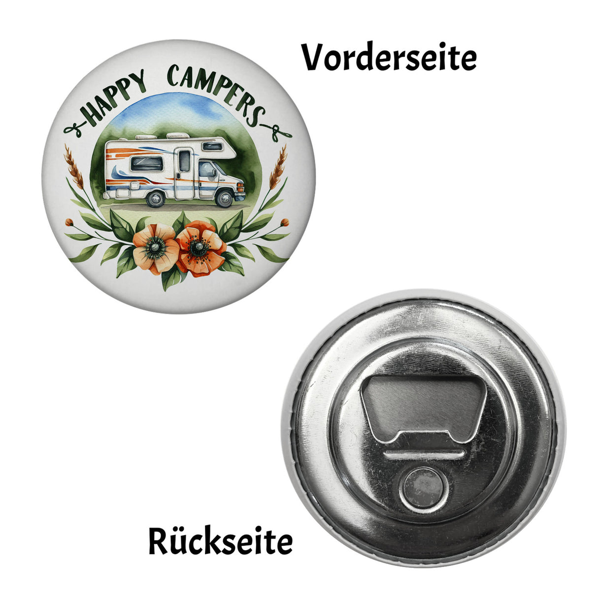 Wohnmobil Happy Campers Magnet
