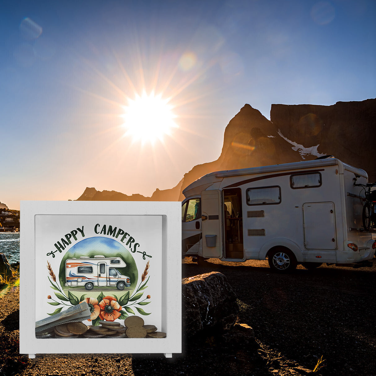 Wohnmobil Happy Campers Spardose