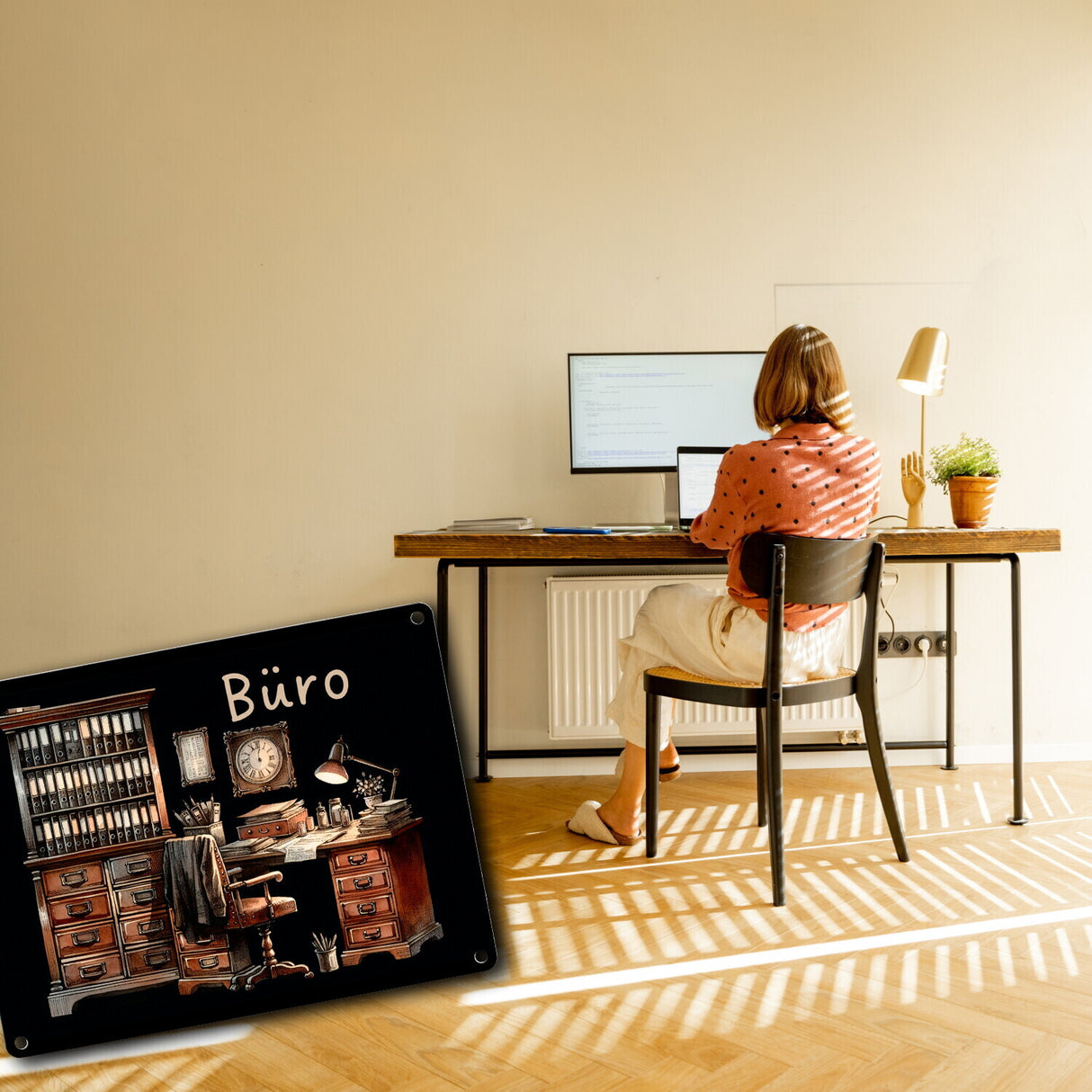 Büro Metallschild in 15x20 cm