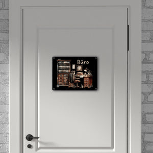 Büro Metallschild in 15x20 cm