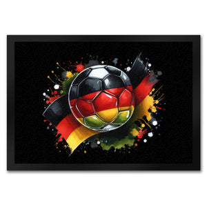 Fußball Deutschland Flagge Fußmatte in 35x50 cm