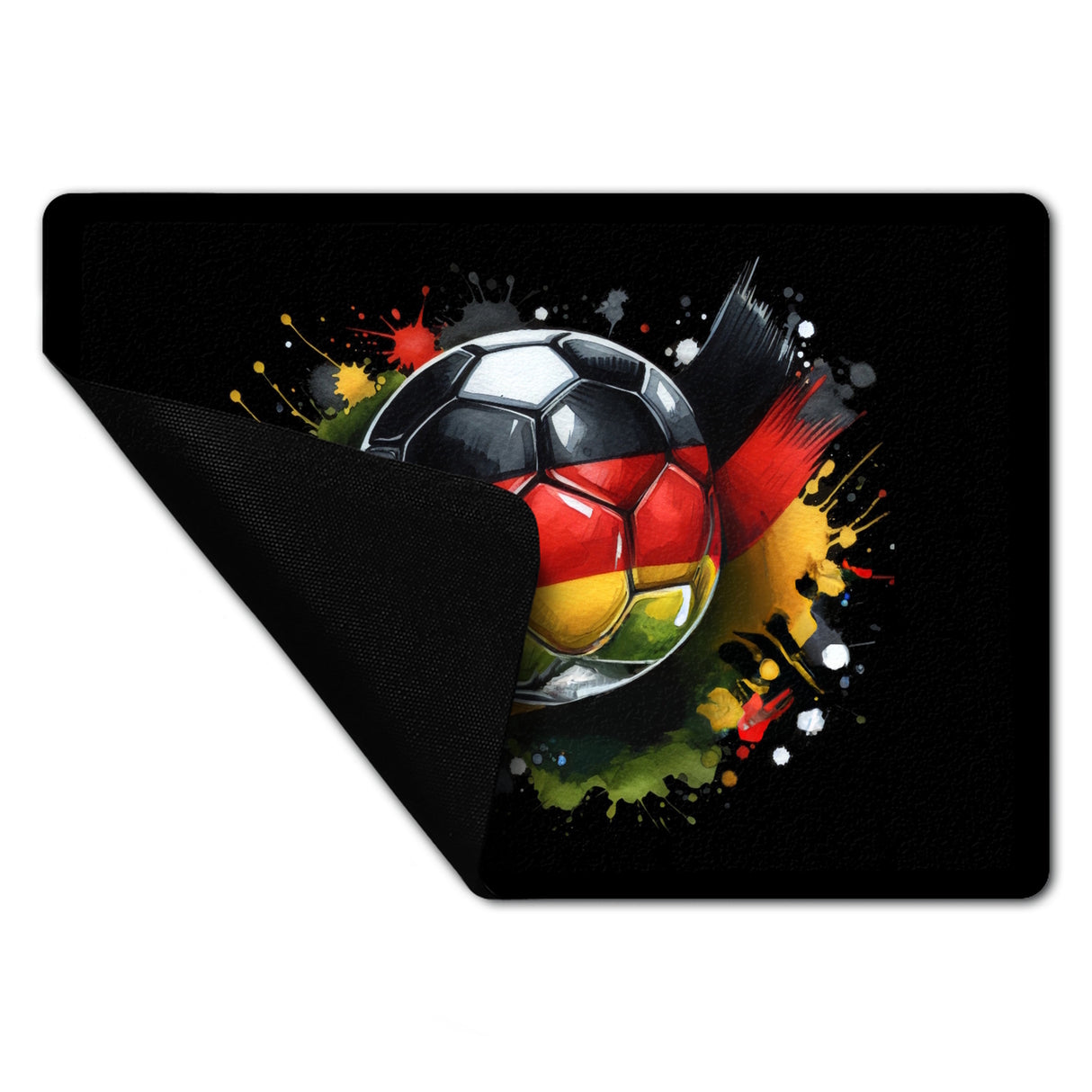 Fußball Deutschland Flagge Fußmatte in 35x50 cm ohne Rand