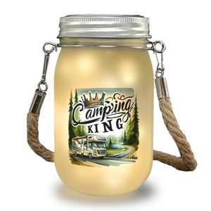 Camping King mit Wohnmobil Solarlicht