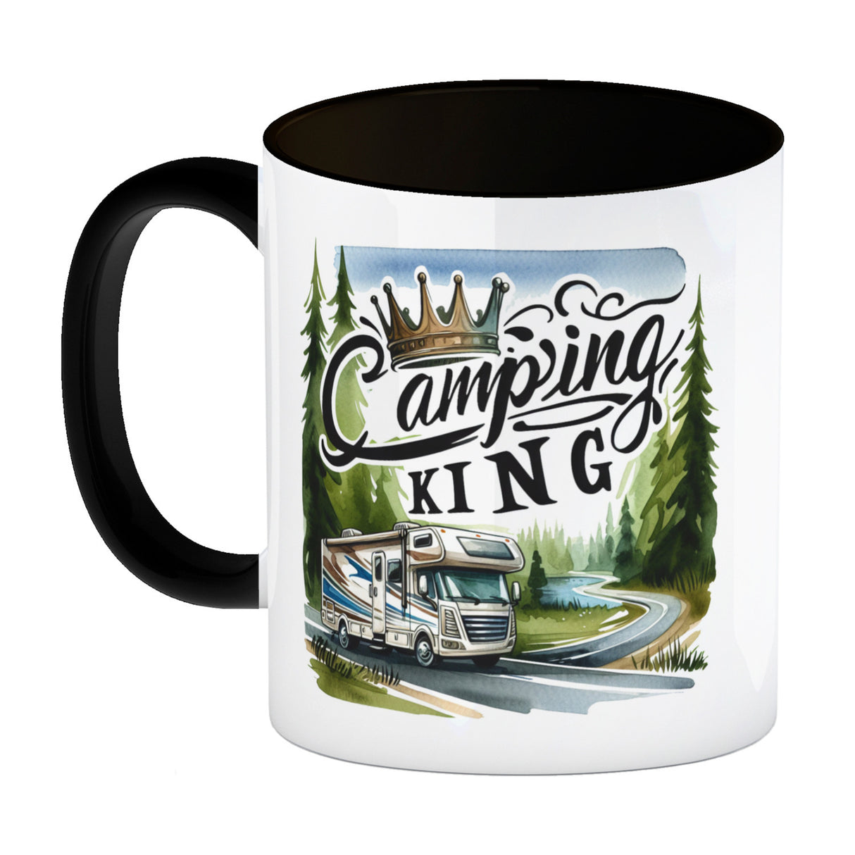 Camping King mit Wohnmobil Kaffeebecher