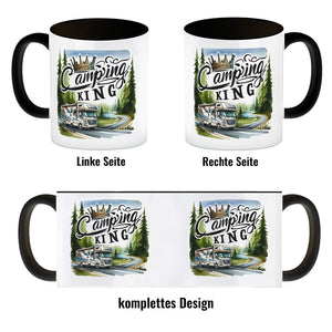 Camping King mit Wohnmobil Kaffeebecher
