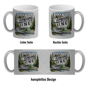 Camping King mit Wohnmobil Kaffeebecher