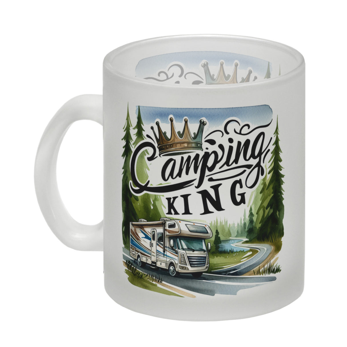 Camping King mit Wohnmobil Kaffeebecher