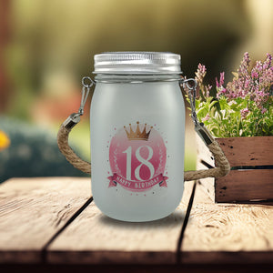 Happy Birthday 18 Krone Solarlicht