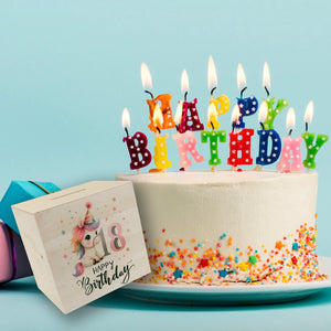 18. Geburtstag mit niedlichem Pferd Spardose mit Spruch Happy Birthday 18