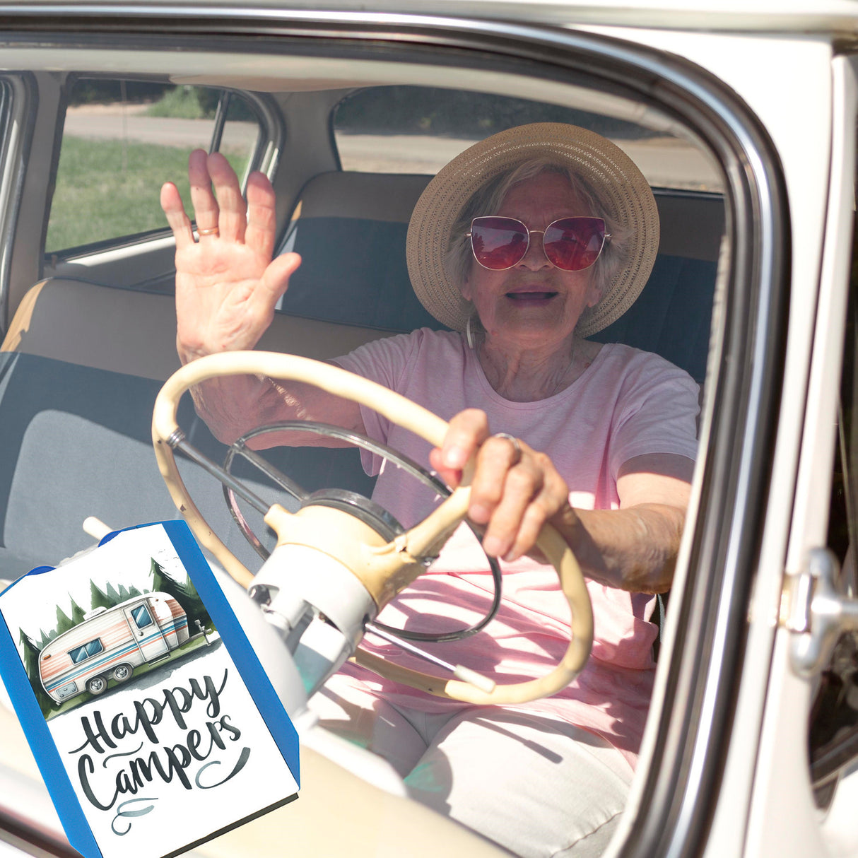 Happy Campers Wohnwagen Parkscheibe