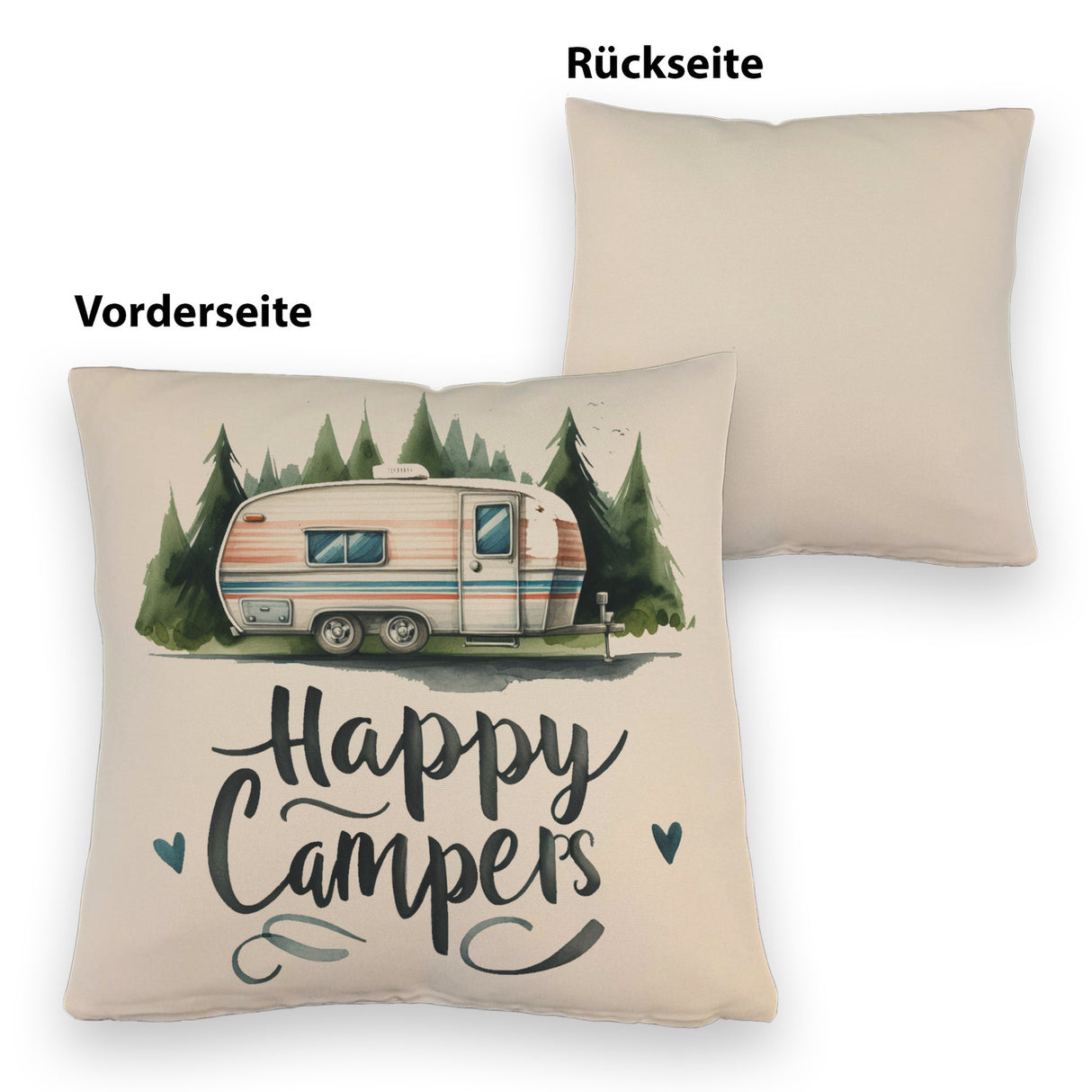 Happy Campers Wohnwagen Kissen