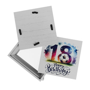 18. Geburtstag Fußball Spardose mit Spruch Happy Birthday 18