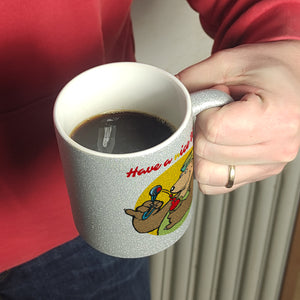Eisbär mit Waffeleis Kaffeebecher mit Spruch Have a nice time