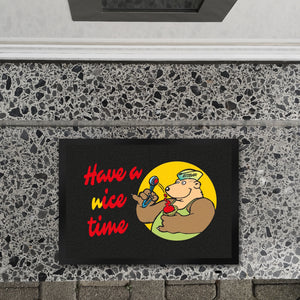 Eisbär mit Waffeleis Fußmatte in 35x50 cm mit Spruch have a nice time