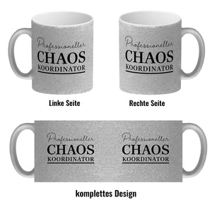 Chef Kaffeebecher mit Spruch Professioneller Chaos Koordinator