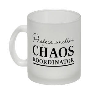 Chef Kaffeebecher mit Spruch Professioneller Chaos Koordinator