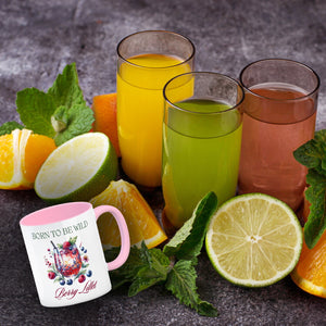 Wild Berry Lillet Kaffeebecher mit Spruch Born to be wild Berry Lillet