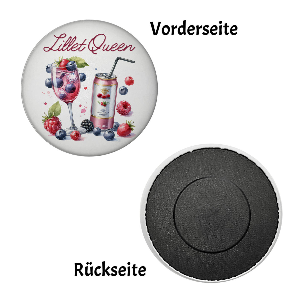Lillet Queen Magnet rund
