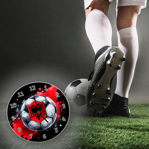 Fußball Albanien Wanduhr