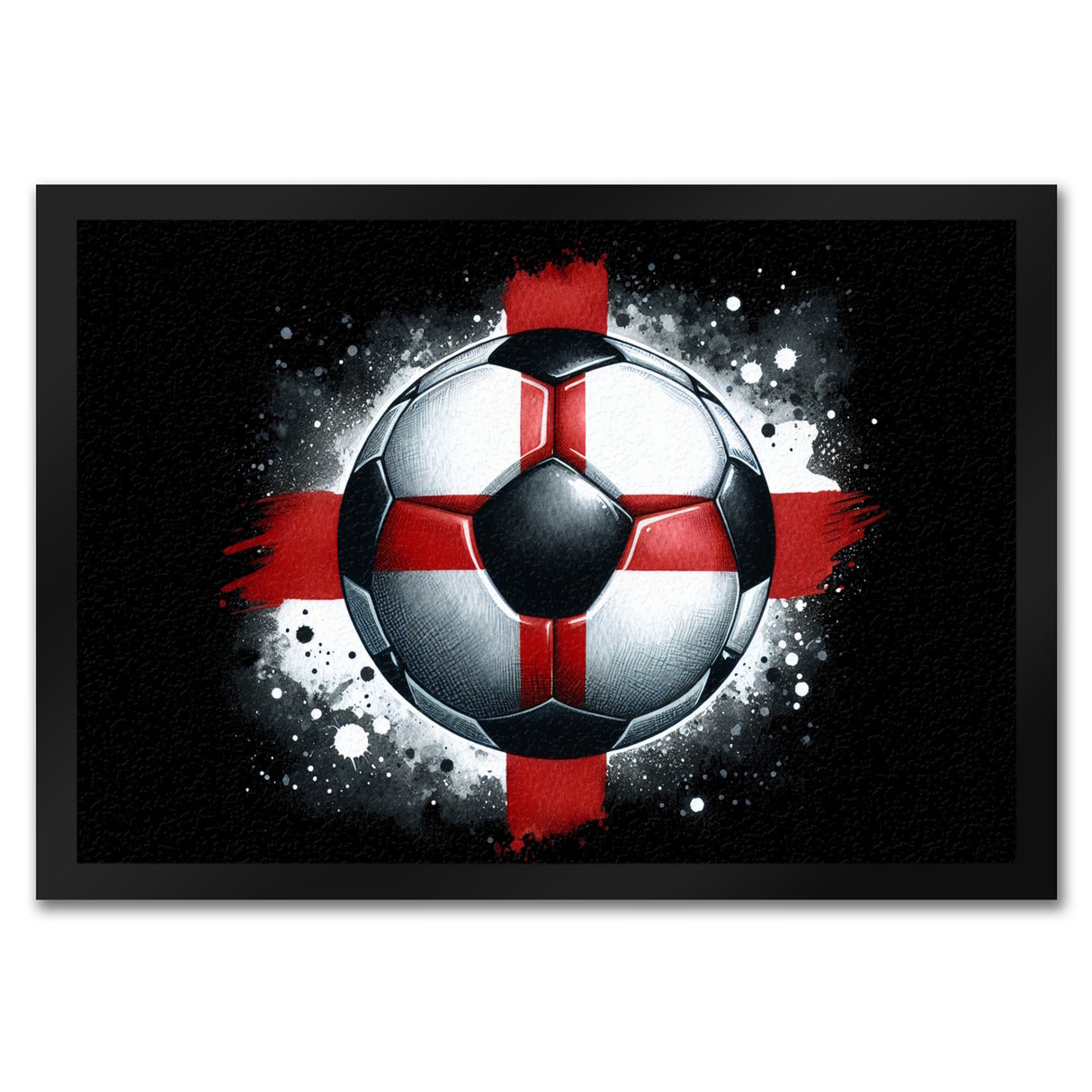 Fußball Englische Flagge Fußmatte in 35x50 cm