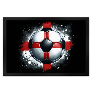 Fußball Englische Flagge Fußmatte in 35x50 cm