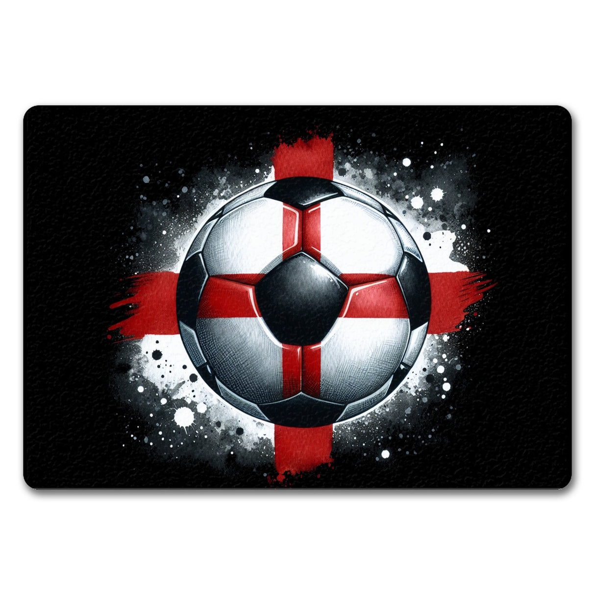 Fußball Englische Flagge Fußmatte in 35x50 cm ohne Rand