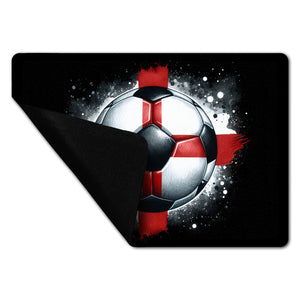 Fußball Englische Flagge Fußmatte in 35x50 cm ohne Rand