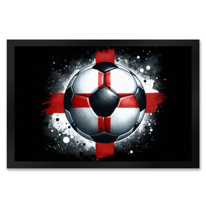 Fußball Englische Flagge Fußmatte in 35x50 cm