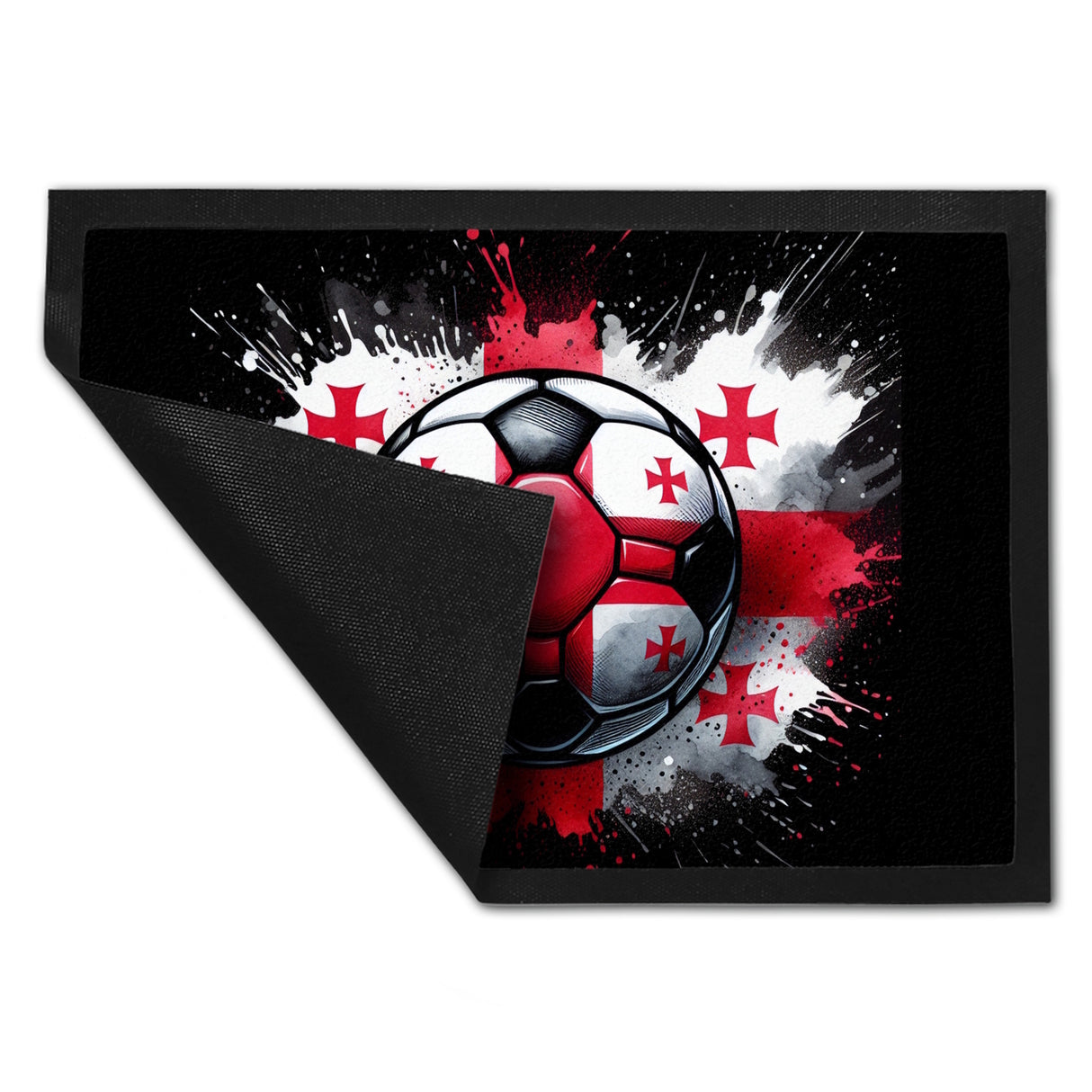 Fußball Georgien Flagge Fußmatte in 35x50 cm