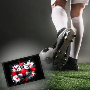 Fußball Georgien Flagge Fußmatte in 35x50 cm