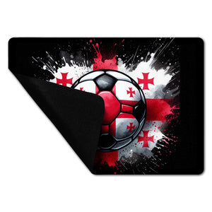 Fußball Georgien Flagge Fußmatte in 35x50 cm ohne Rand