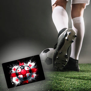Fußball Georgien Flagge Fußmatte in 35x50 cm ohne Rand