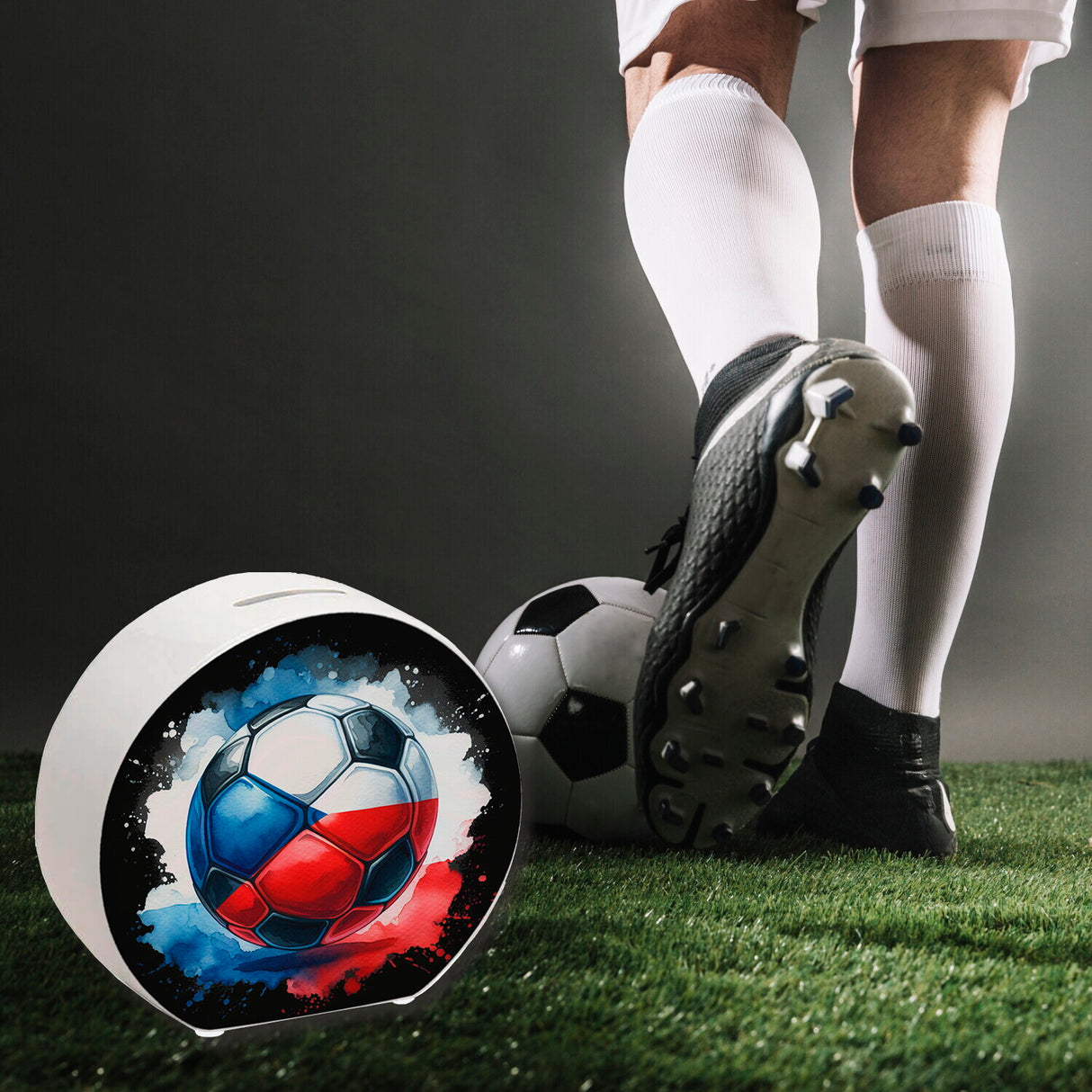 Fußball Tschechien Flagge Spardose