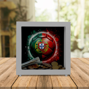 Fußball Portugal Flagge Spardose
