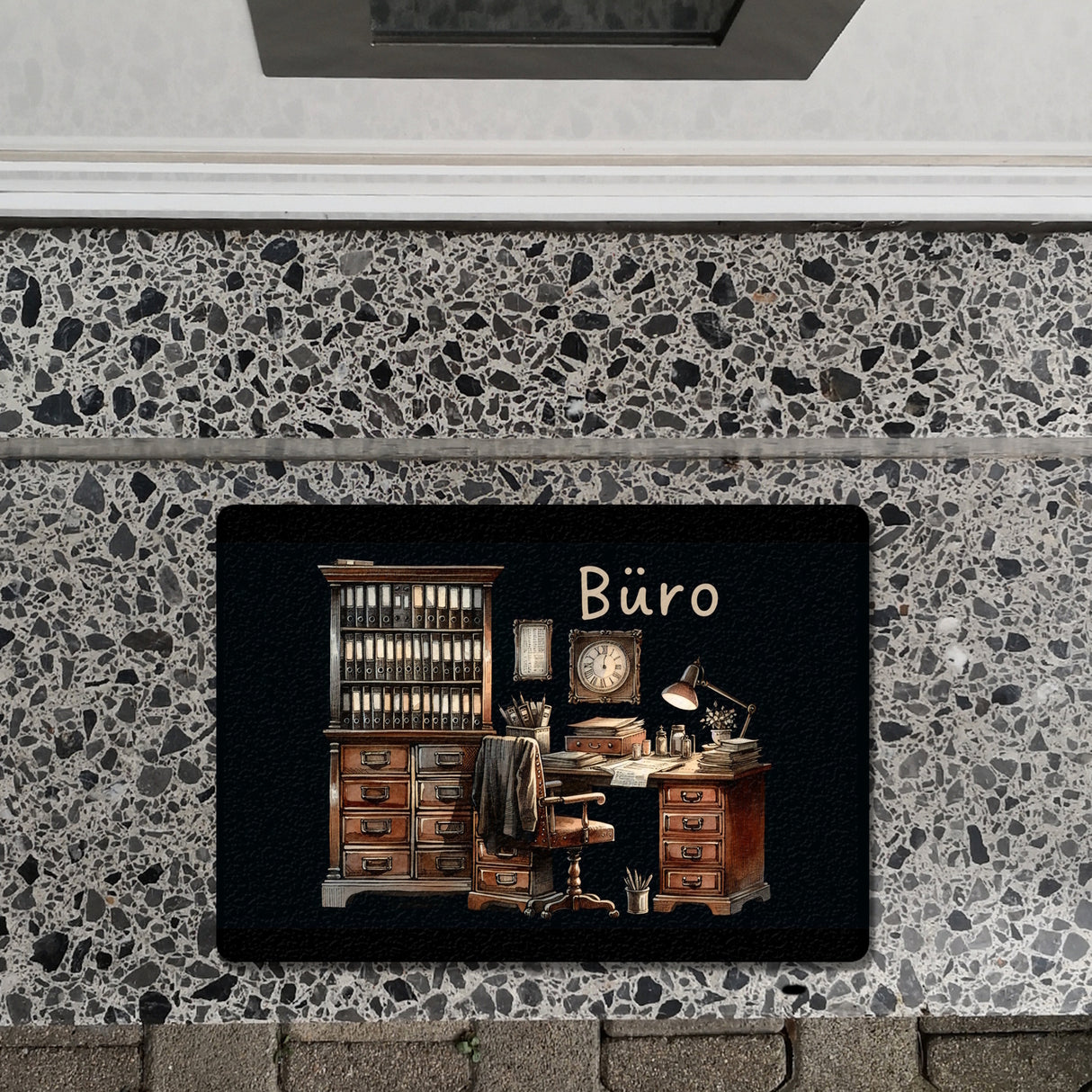 Büro Fußmatte in 35x50 cm ohne Rand