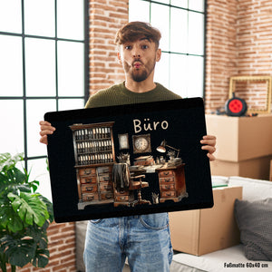 Büro Fußmatte in 35x50 cm ohne Rand
