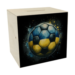 Fußball Ukraine Flagge Spardose