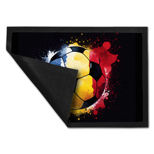 Fußball Rumänien Flagge Fußmatte in 35x50 cm