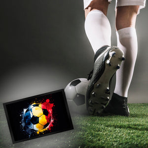 Fußball Rumänien Flagge Fußmatte in 35x50 cm