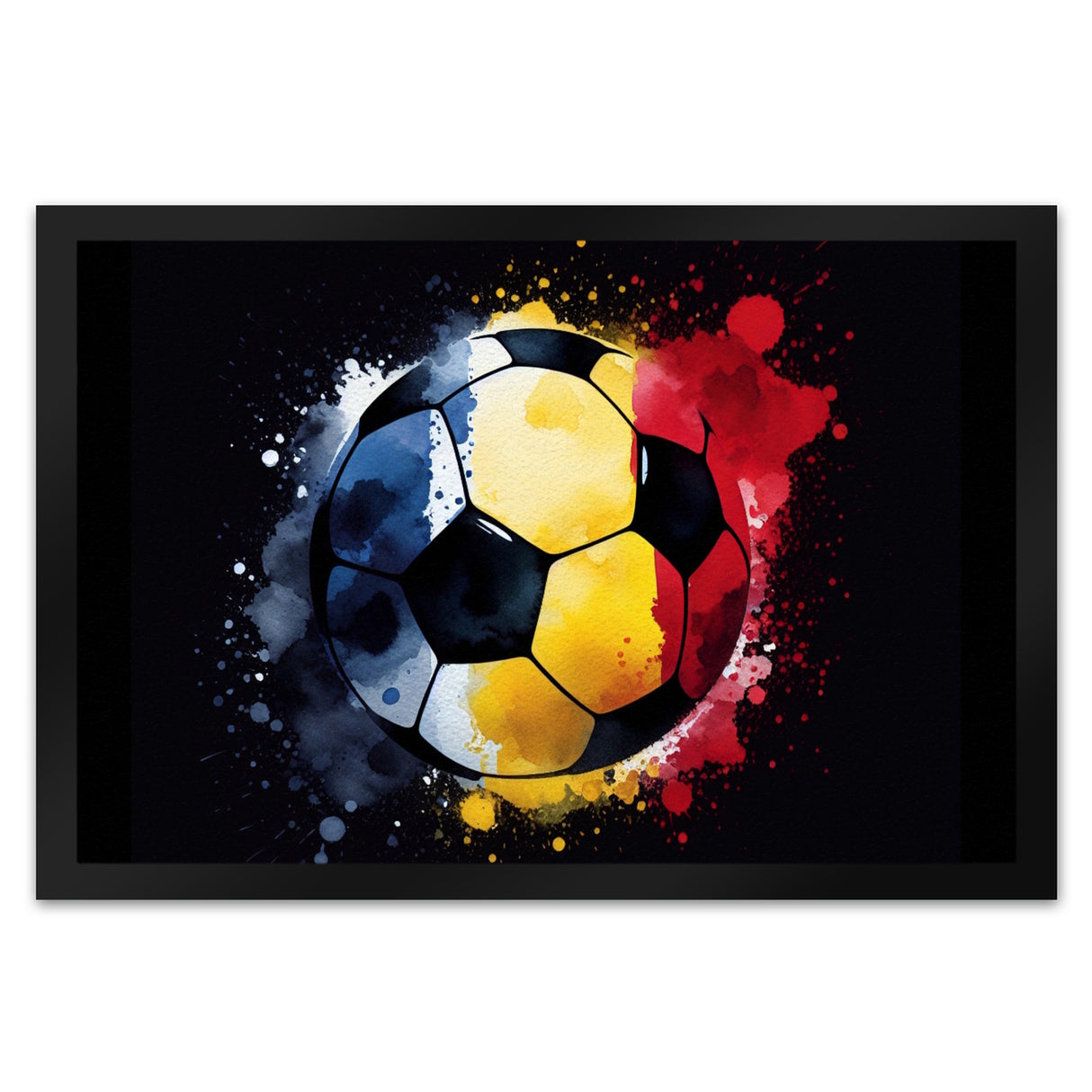 Fußball Rumänien Flagge Fußmatte in 35x50 cm