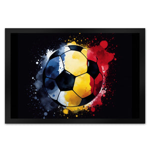 Fußball Rumänien Flagge Fußmatte in 35x50 cm