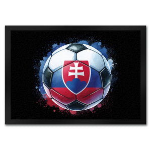 Fußball Slowakei Flagge Fußmatte in 35x50 cm
