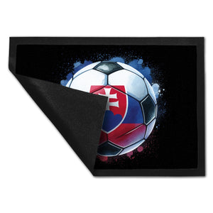 Fußball Slowakei Flagge Fußmatte in 35x50 cm