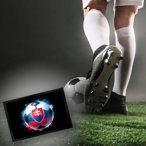 Fußball Slowakei Flagge Fußmatte in 35x50 cm