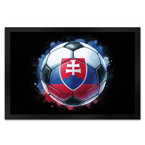 Fußball Slowakei Flagge Fußmatte in 35x50 cm