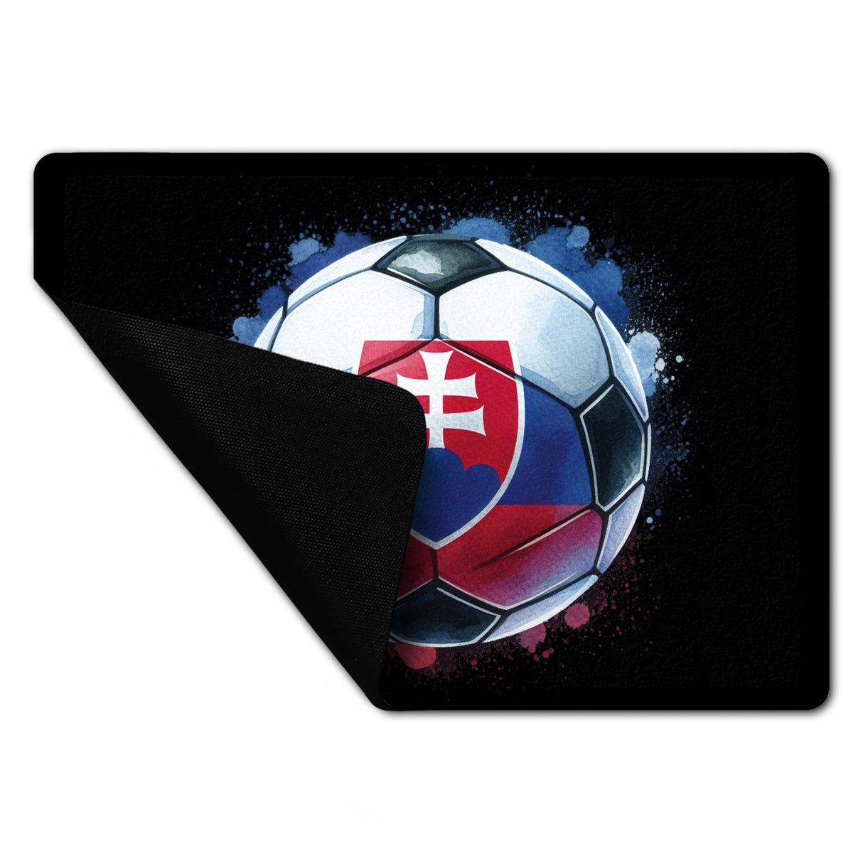 Fußball Slowakei Flagge Fußmatte in 35x50 cm ohne Rand