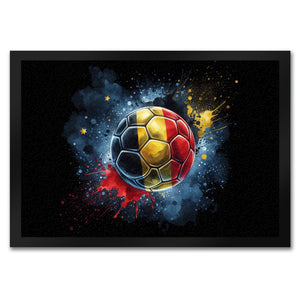 Fußball Belgien Flagge Fußmatte in 35x50 cm