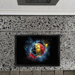 Fußball Belgien Flagge Fußmatte in 35x50 cm